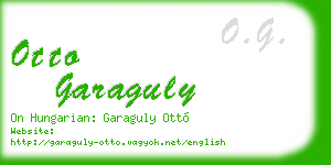 otto garaguly business card