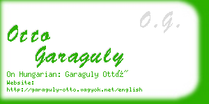 otto garaguly business card